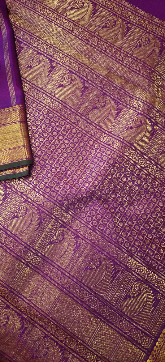 Vadamalli monotone kanjivaram silk sari