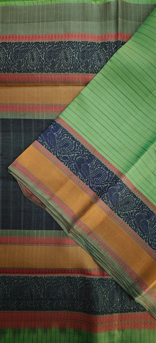 Turquoise Blue -Kanjivaram Silk Saree