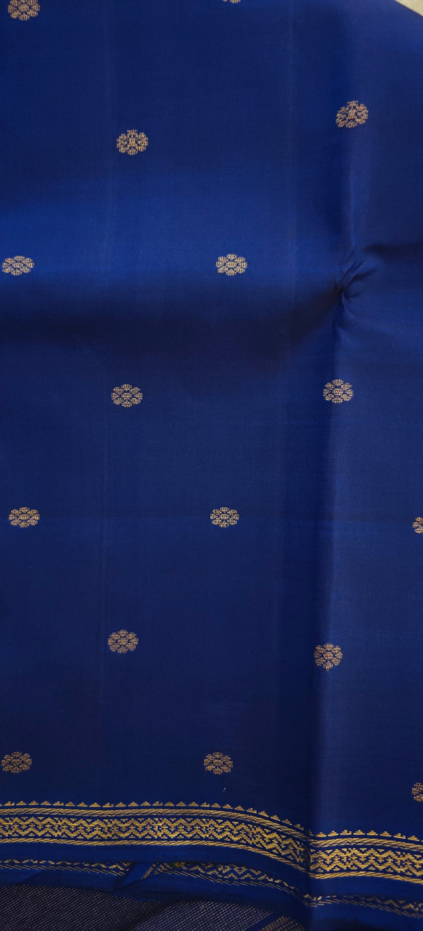 Ink Blue Kanjivaram silk saree