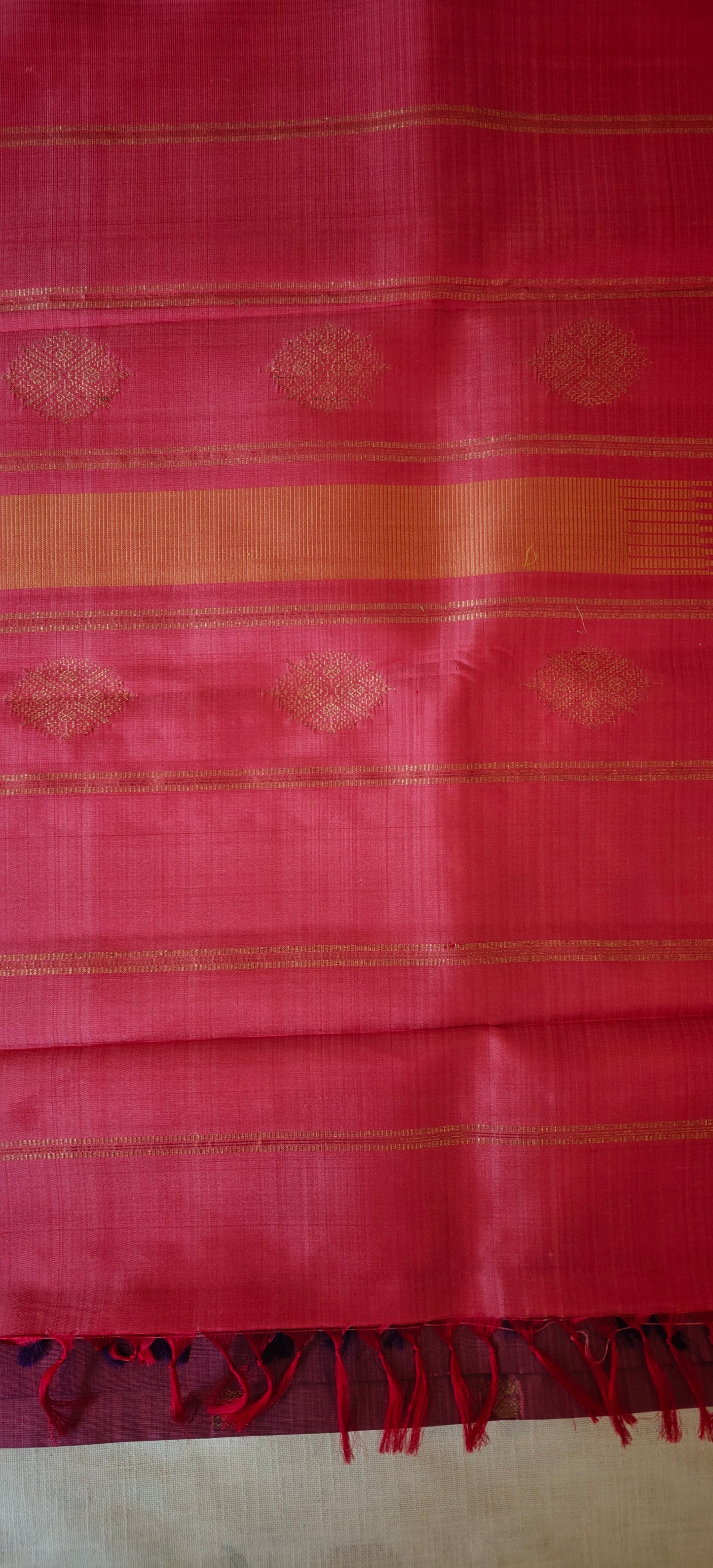 Lavender and Rose kanjivaram