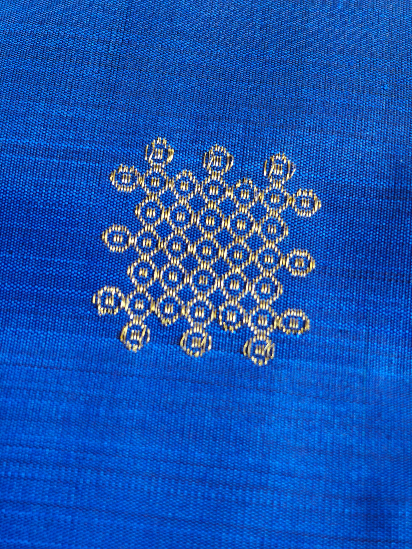 Blue and Mustard Yellow -Kanjivaram Silk Saree