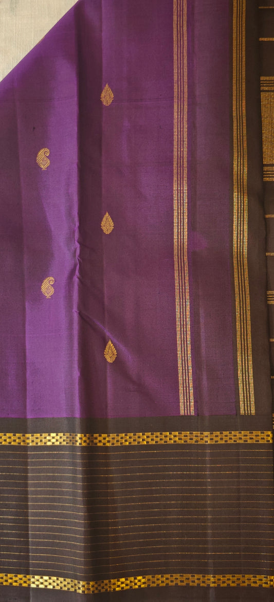 Purple and Kanchana kanjivaram