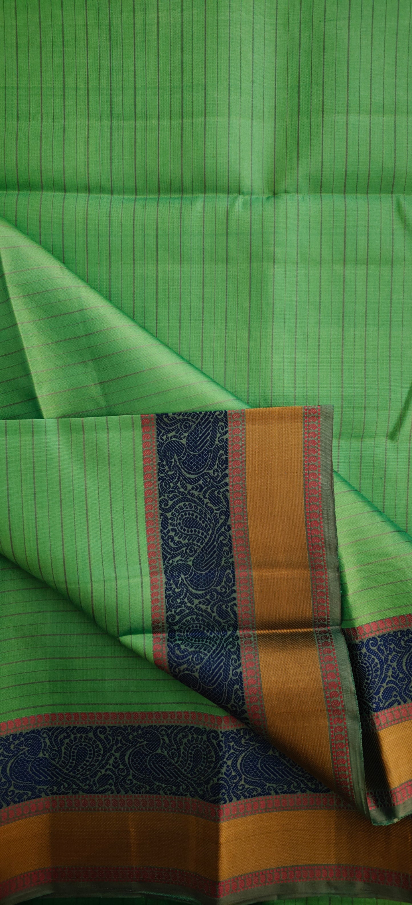 Turquoise Blue -Kanjivaram Silk Saree