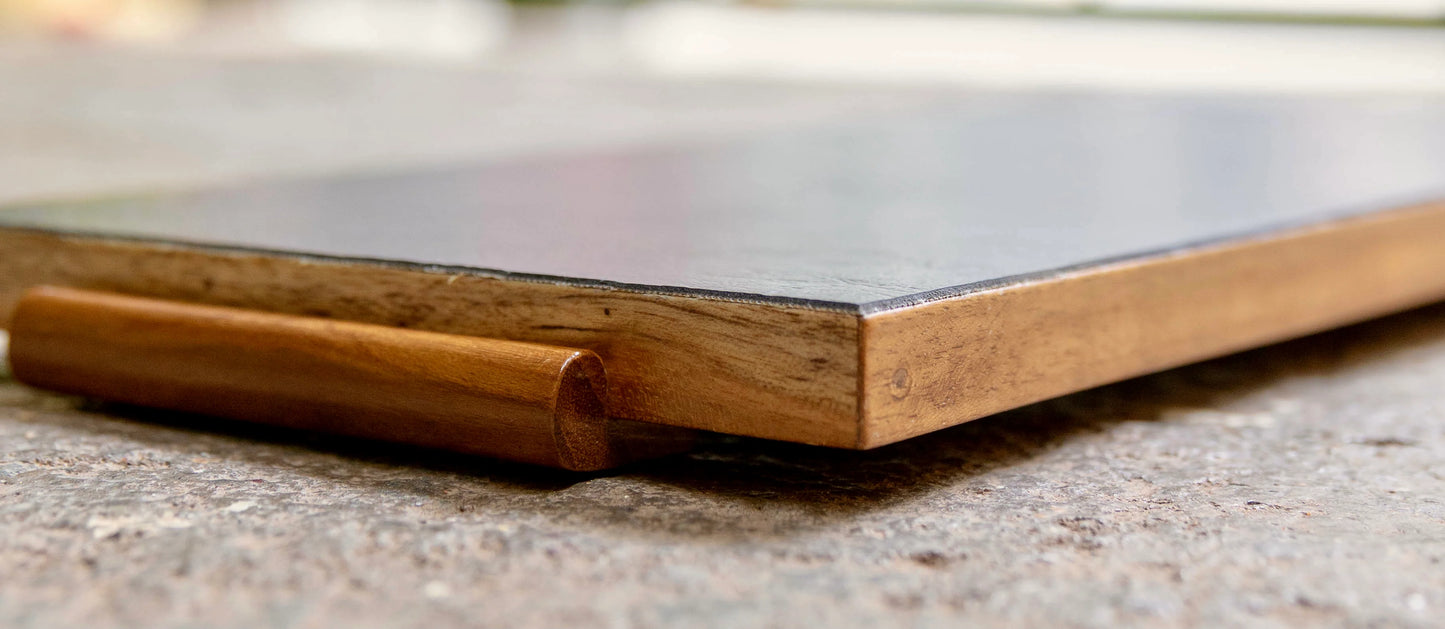 Marigold Orange-Large Wooden Tray