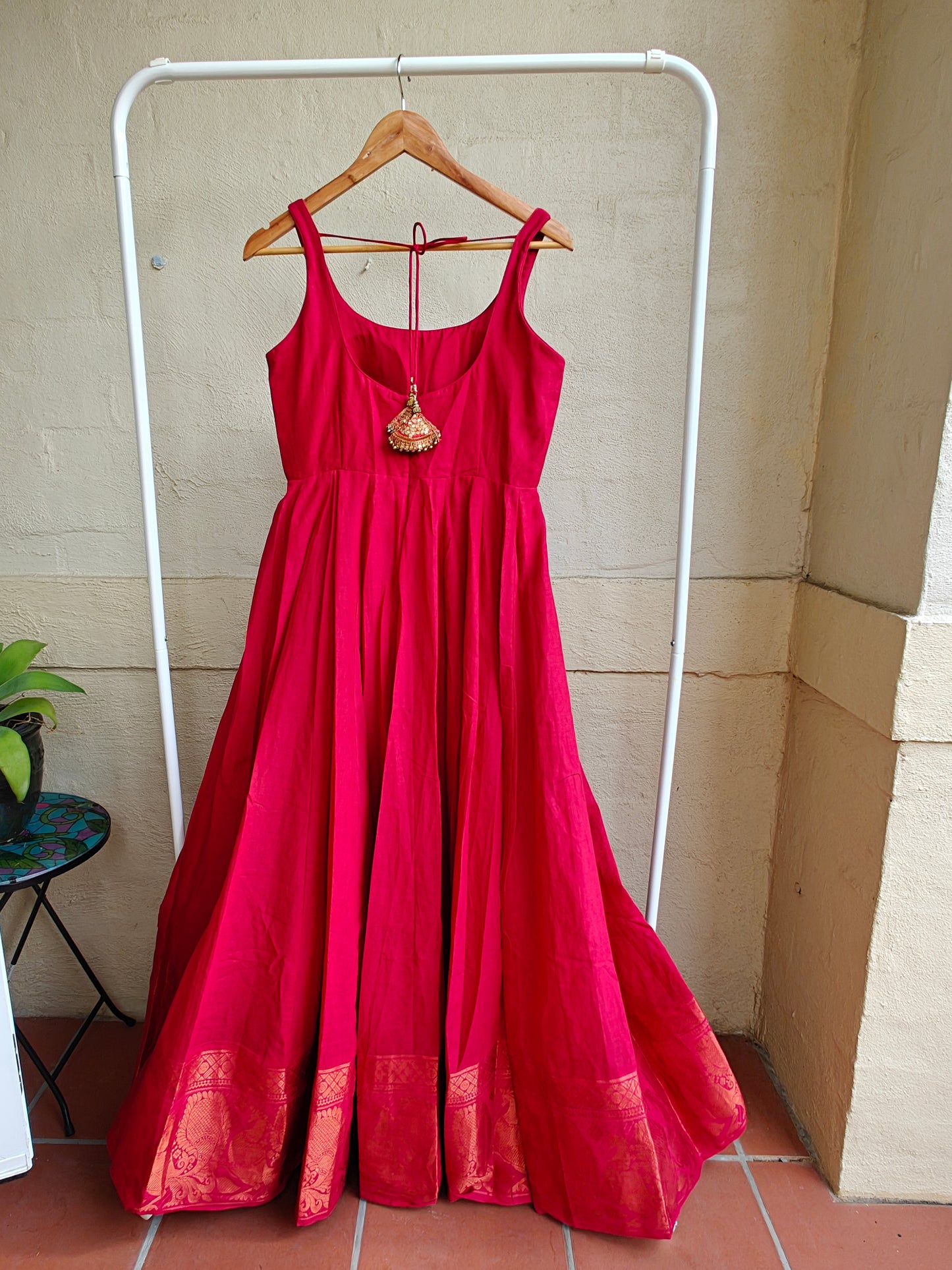 Pink and Gold Gown  -Sleeveless