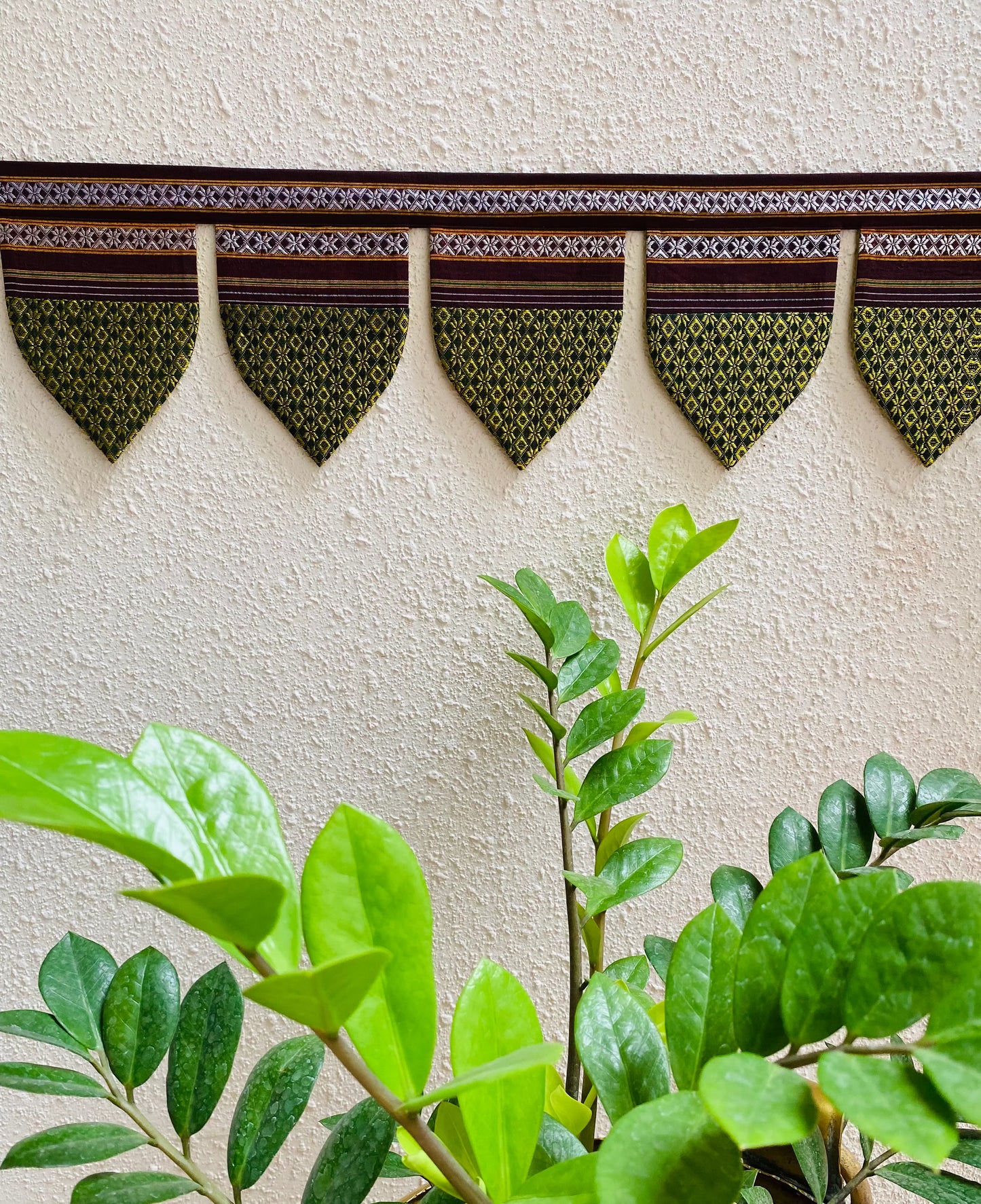 Peepal Green-Silk Wall Hanging-42"