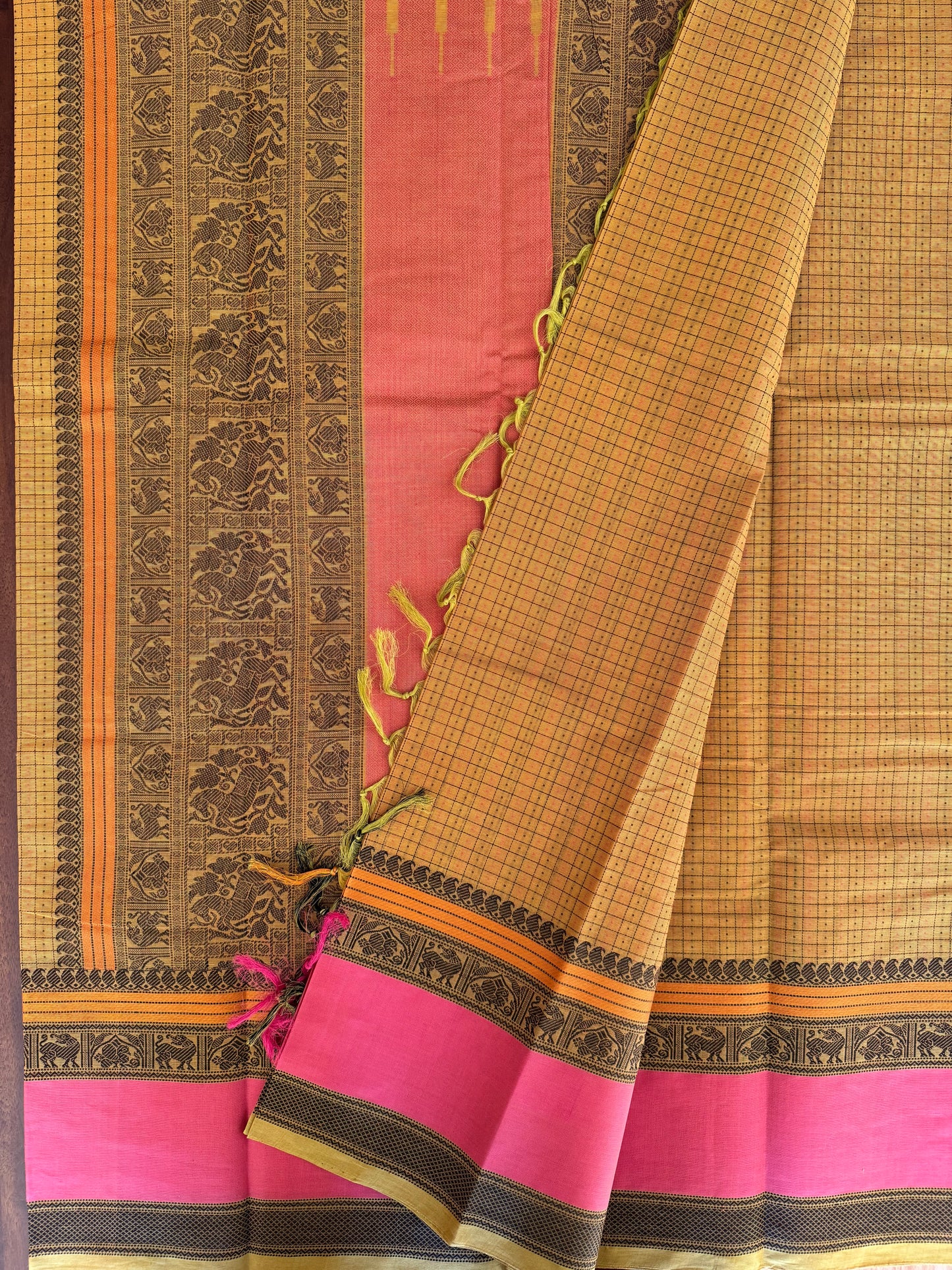 1000 Butta Yellow- Kanchi Cotton