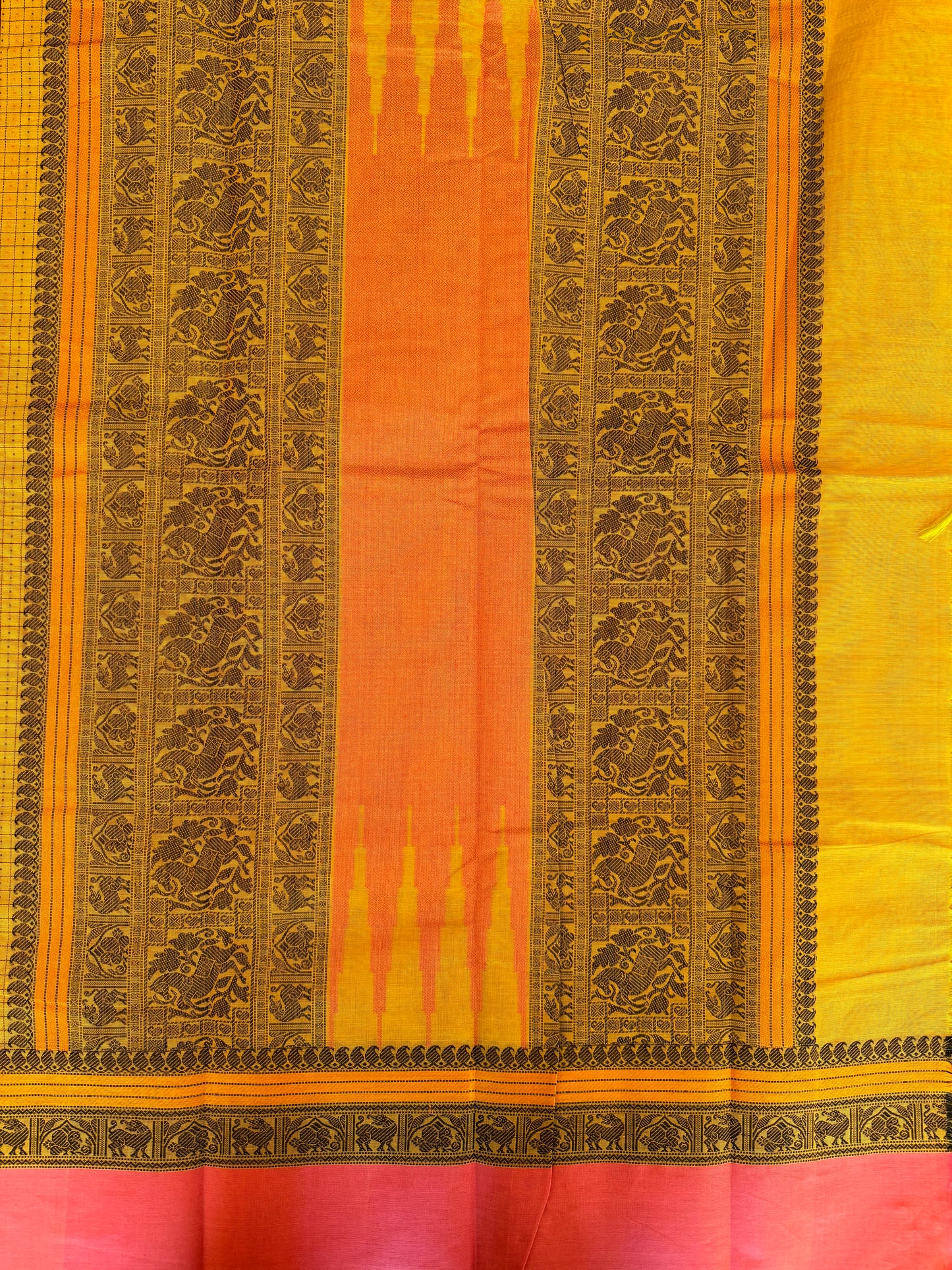 1000 Butta Yellow- Kanchi Cotton