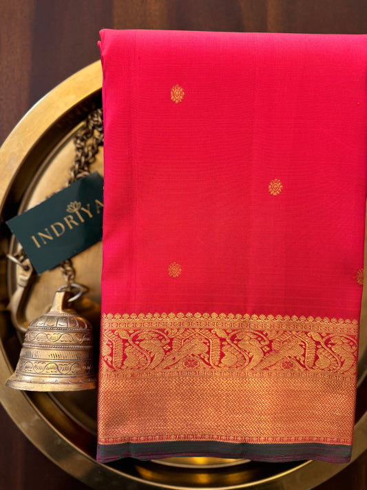 Orange with golden -Kanjivaram Silk Saree