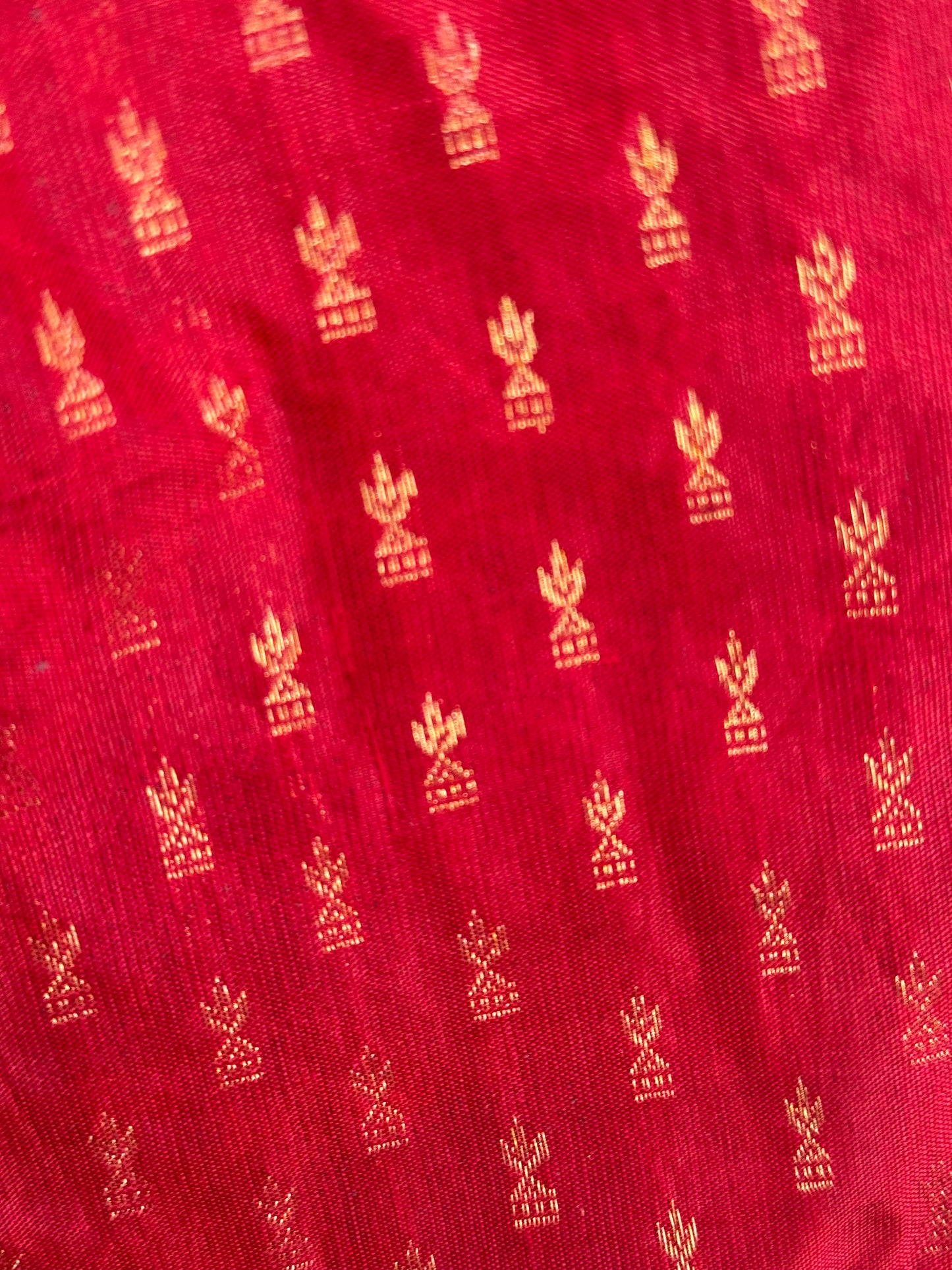 Handloom Red Kanjeevaram- Sleeveless Blouse