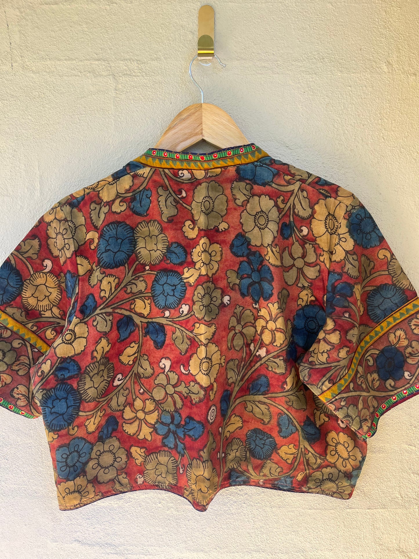 Handpainted kalamkari cotton blouse