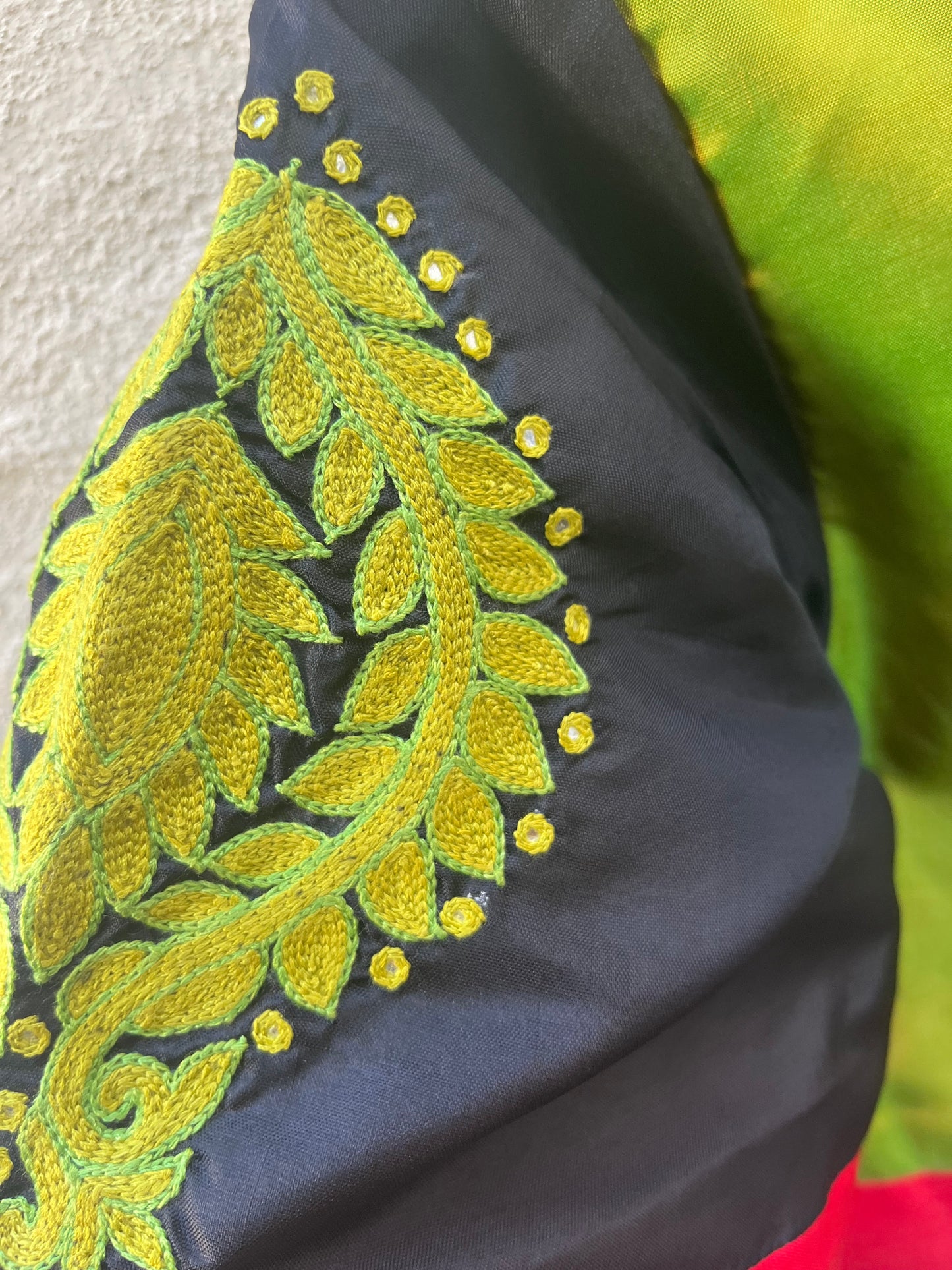 Green Silk Blouse