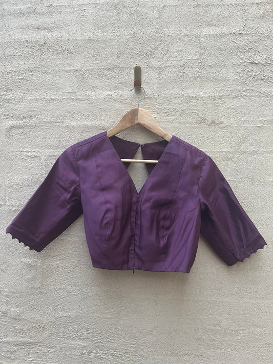 Expandable Blouse- Deep Purple