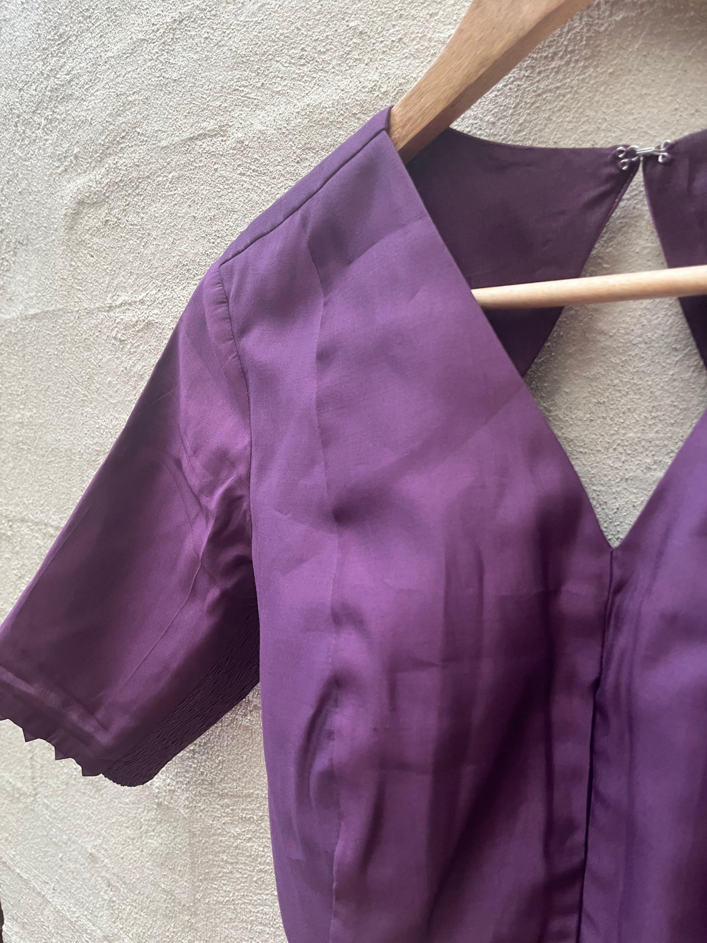 Expandable Blouse- Deep Purple