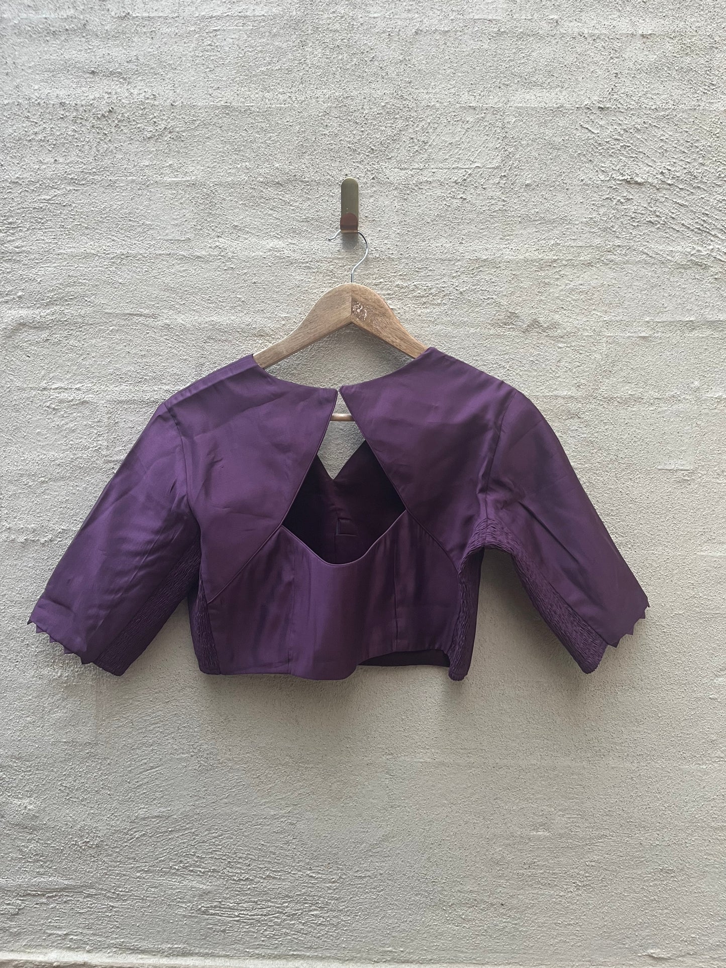 Expandable Blouse- Deep Purple