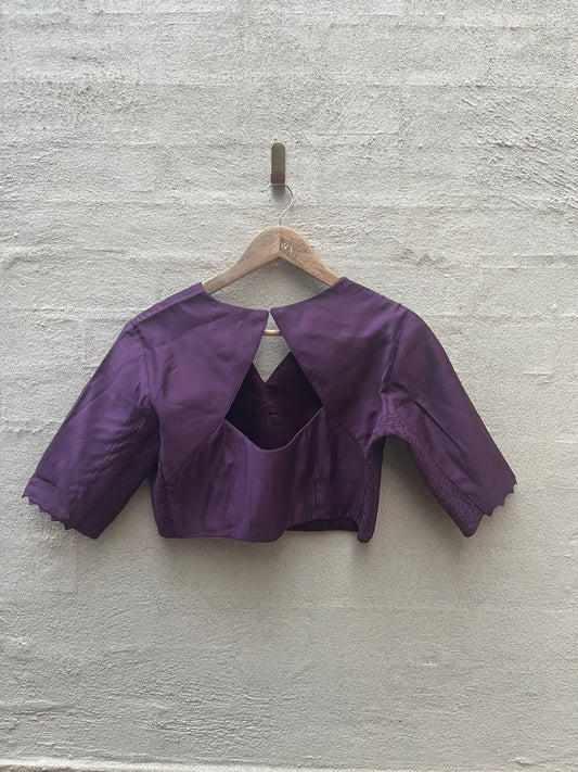 Expandable Blouse- Deep Purple