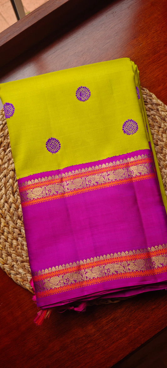 Sampangi green with purple