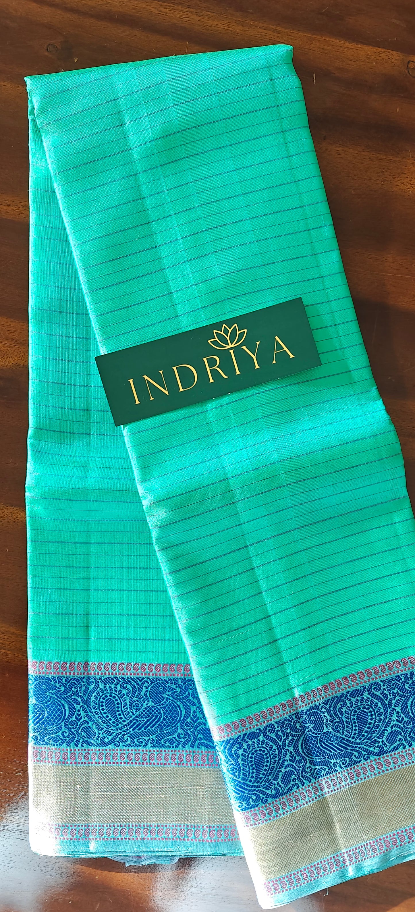 Turquoise Blue -Kanjivaram Silk Saree