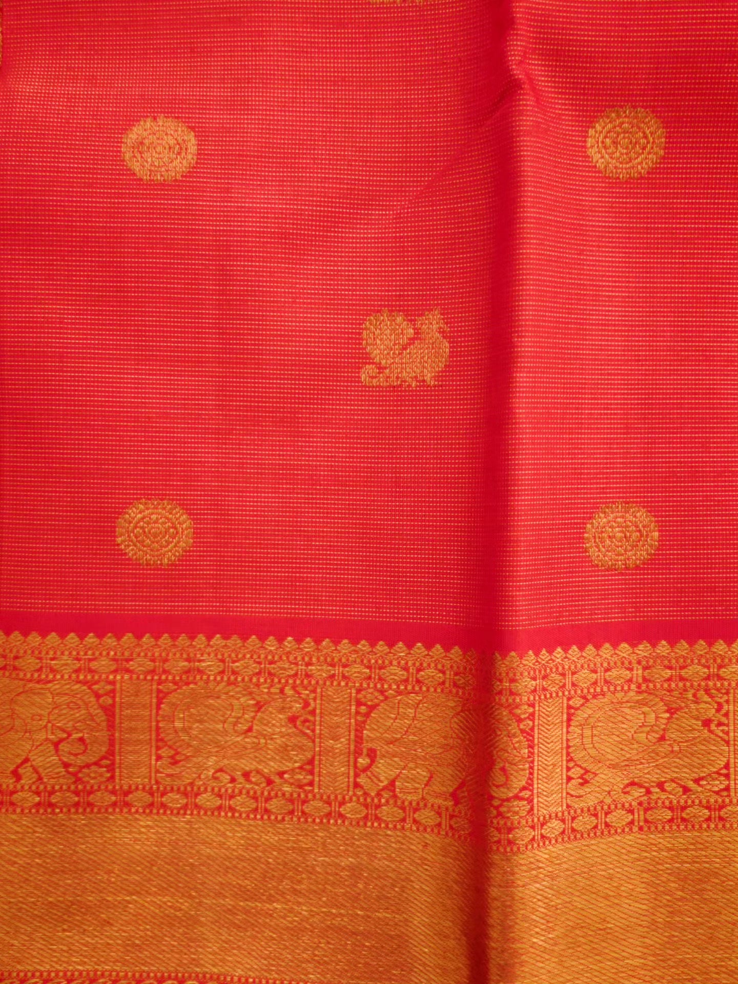 Red vairaoosi Kanjivaram Silk Saree