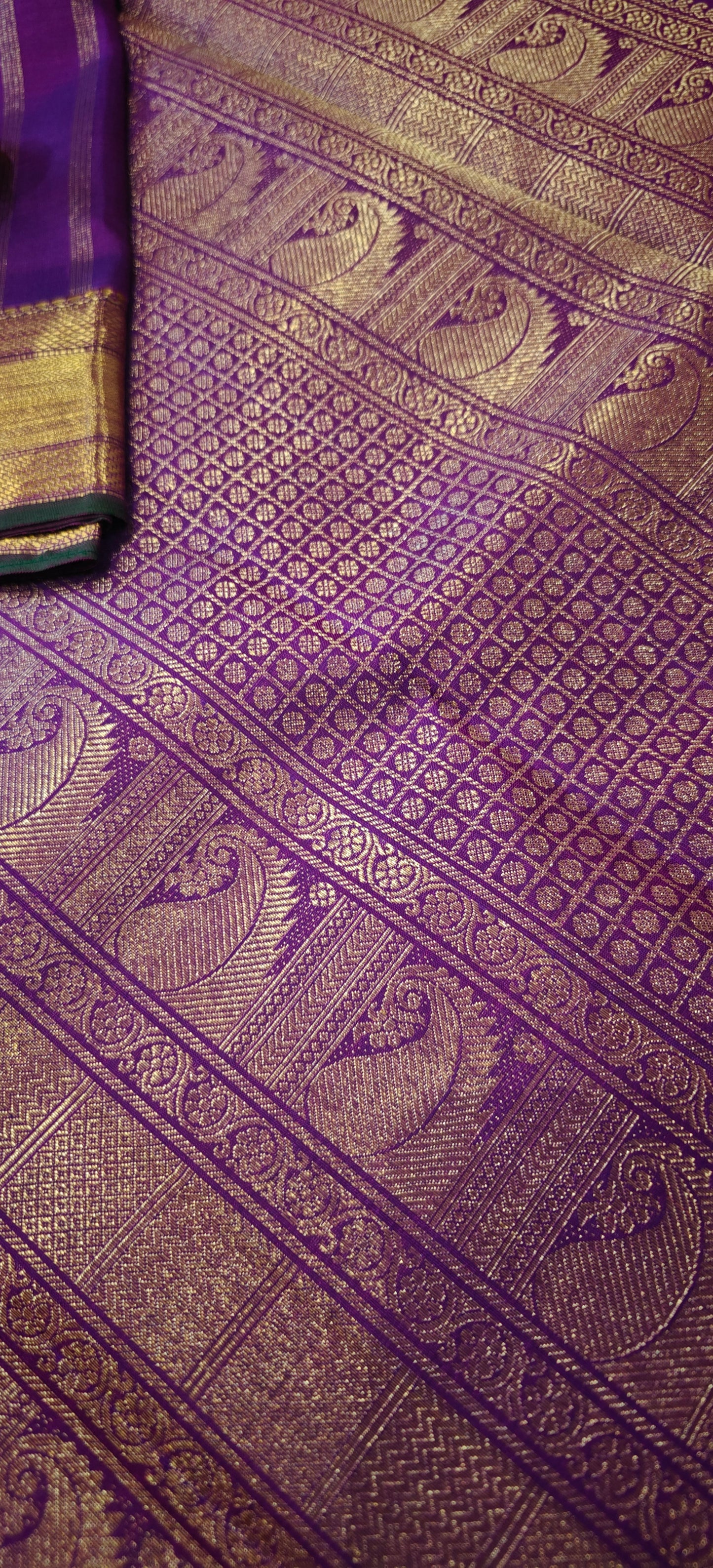 Vadamalli monotone kanjivaram silk sari