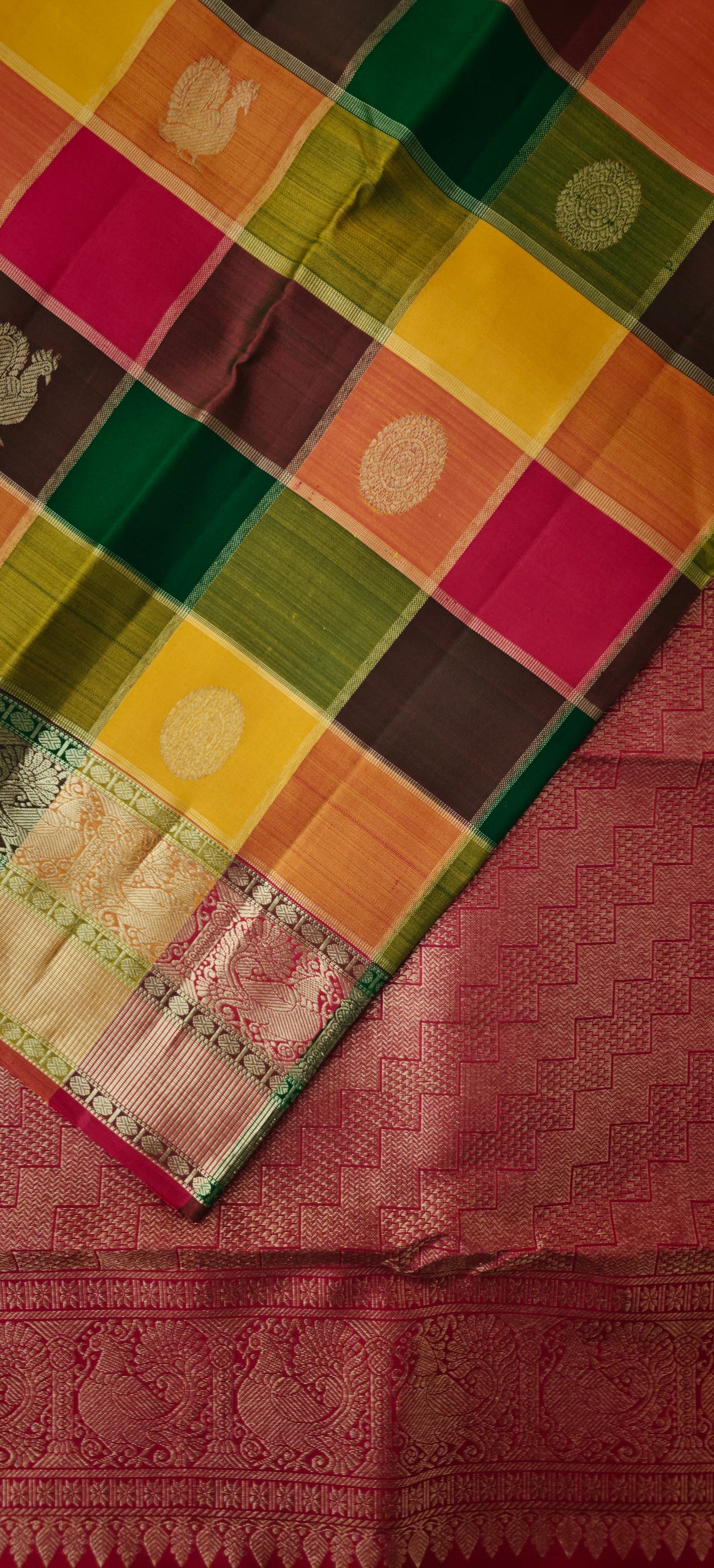 Paalum pazham Kattam  -Kanjivaram Silk Saree