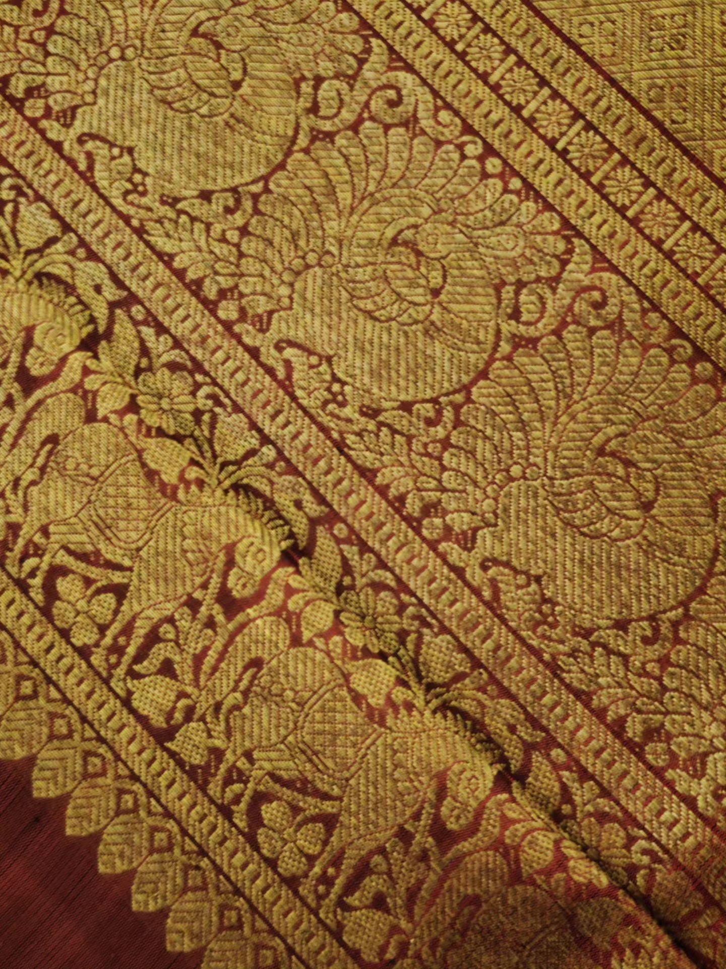 Green and Blue stripes kanjivaram silk saree