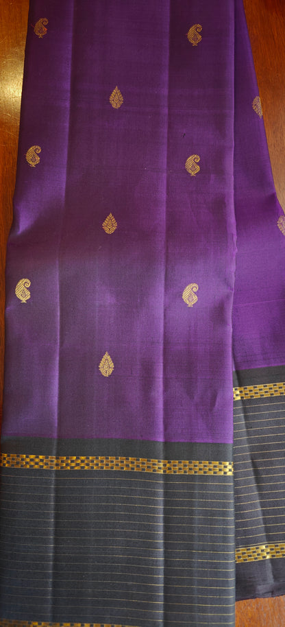 Purple  and Kanchana kanjivaram