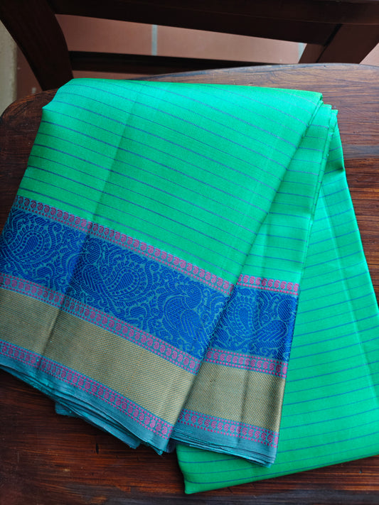 Turquoise Blue -Kanjivaram Silk Saree