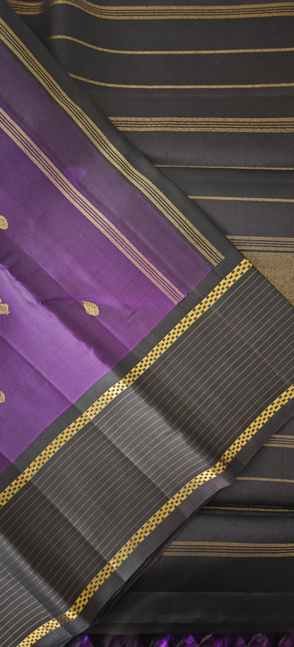 Purple  and Kanchana kanjivaram