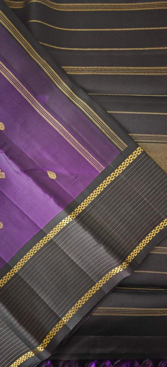 Purple  and Kanchana kanjivaram