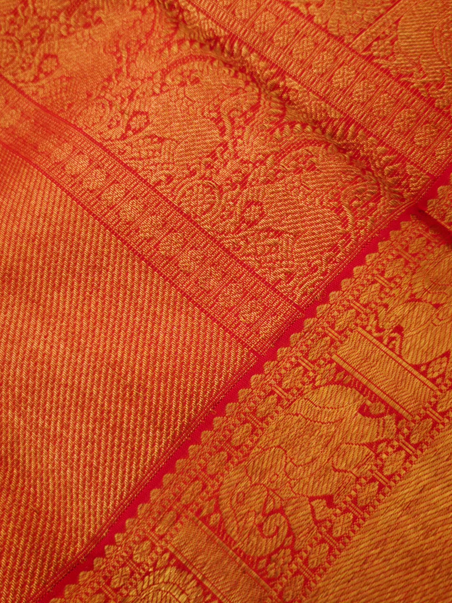 Red vairaoosi Kanjivaram Silk Saree