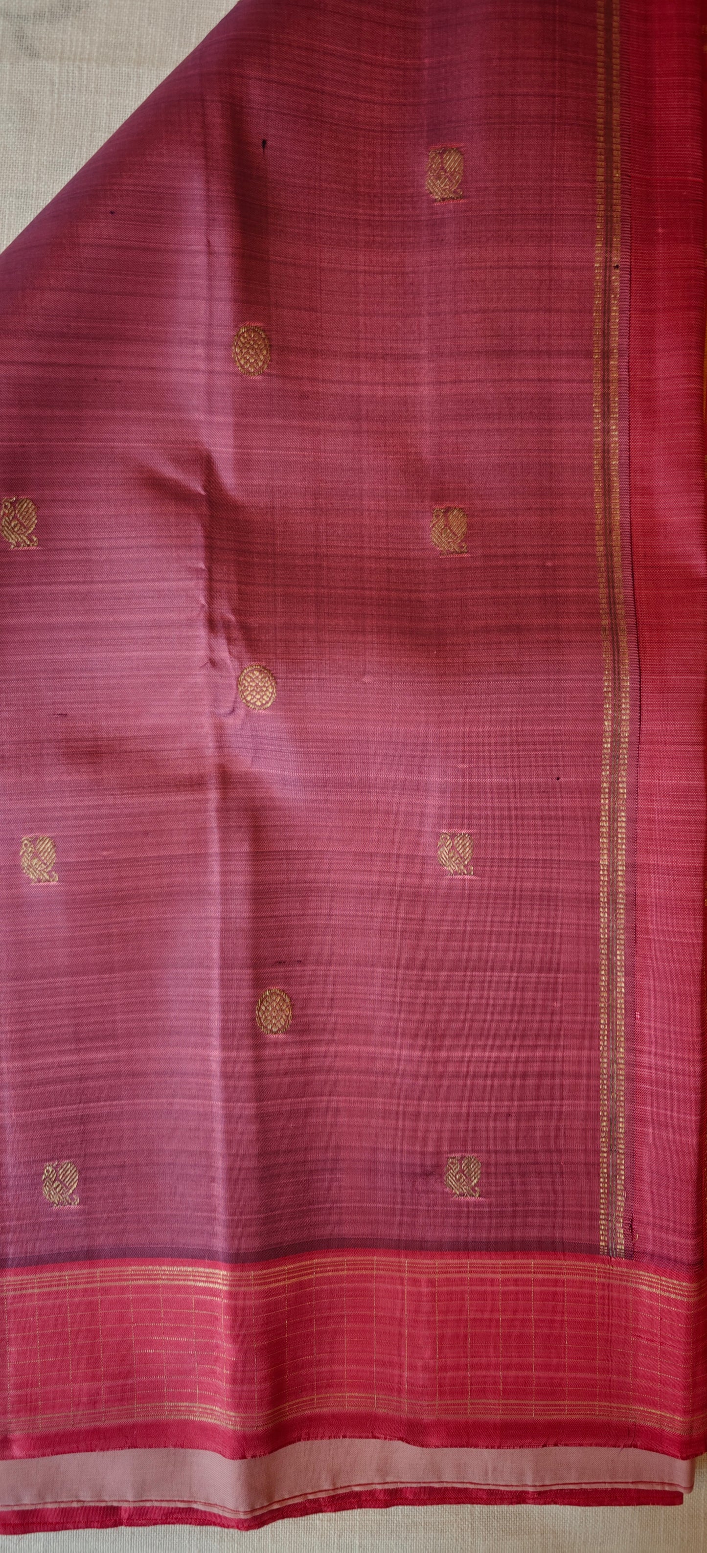 Lavender  and Rose kanjivaram