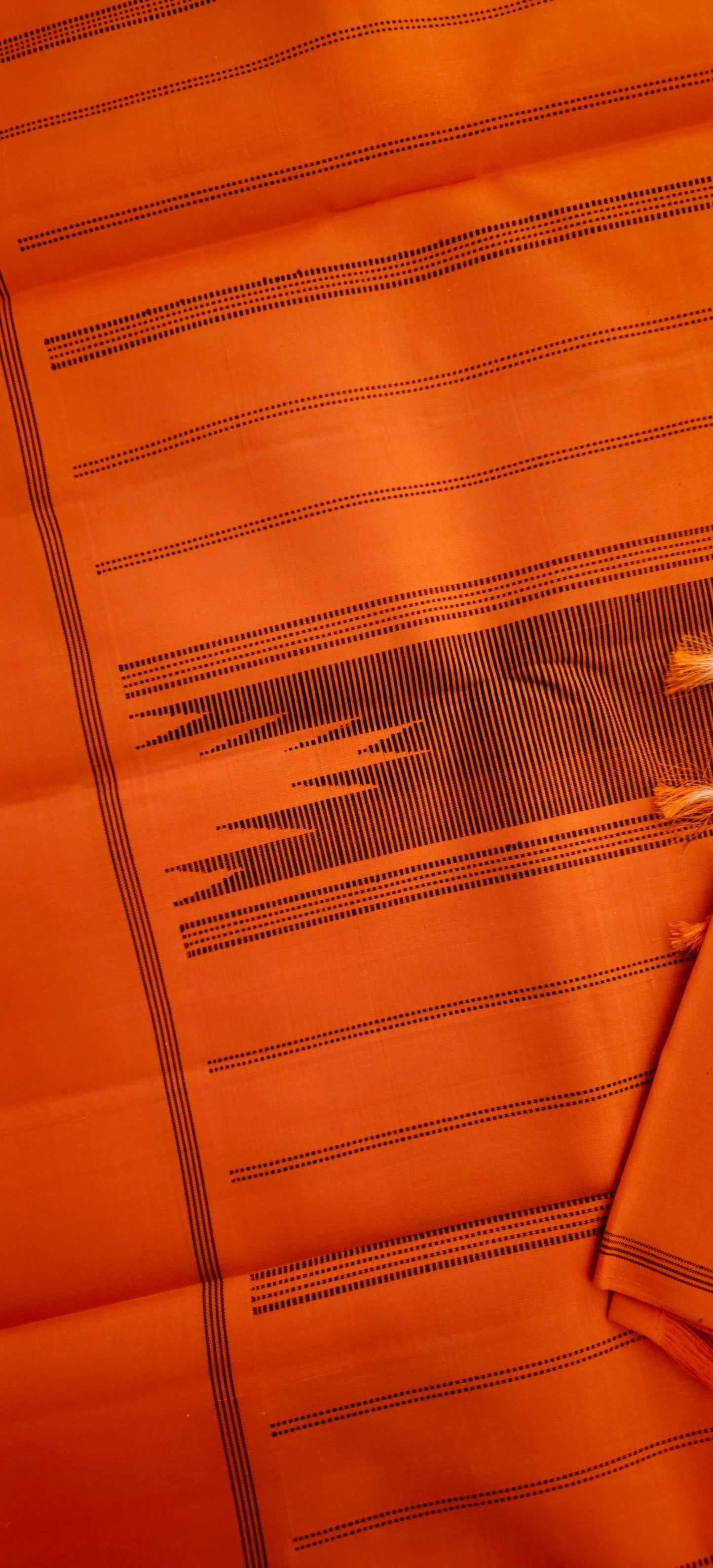 Black and White check kanjivaram saree