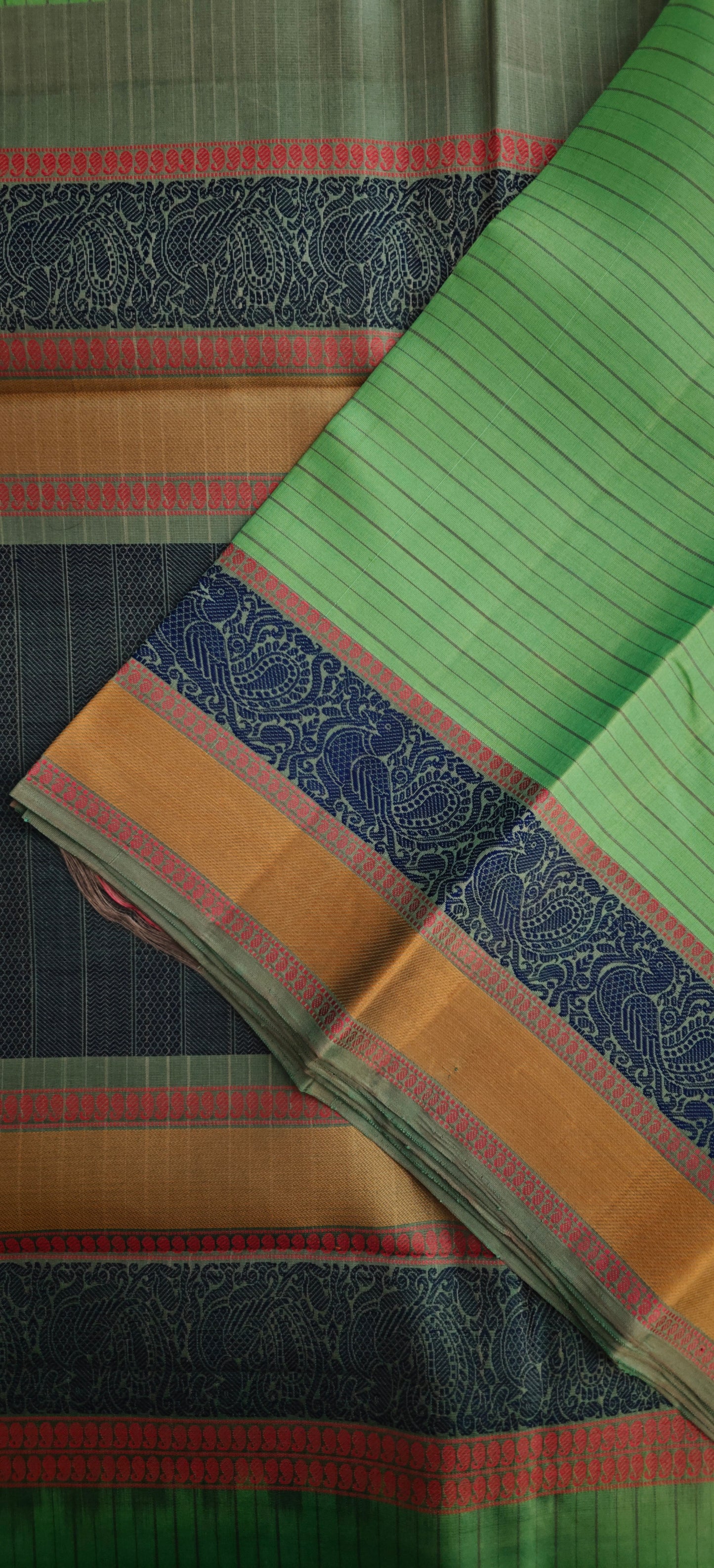Turquoise Blue -Kanjivaram Silk Saree