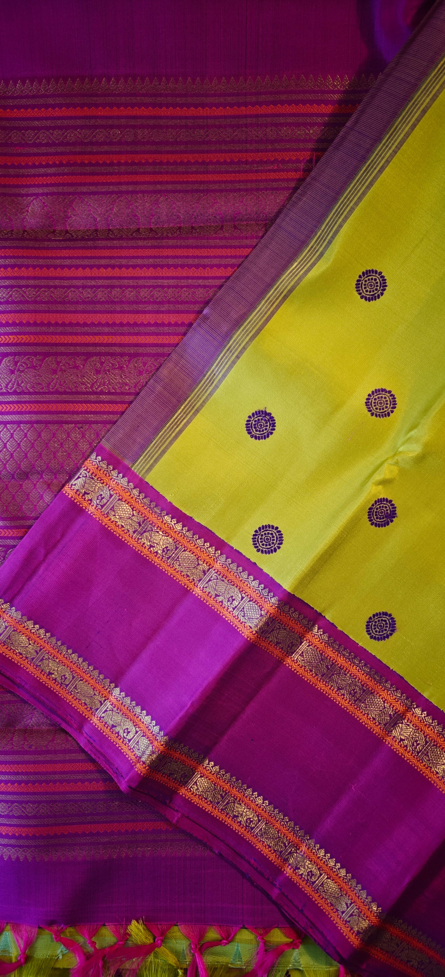 Sampangi green with purple