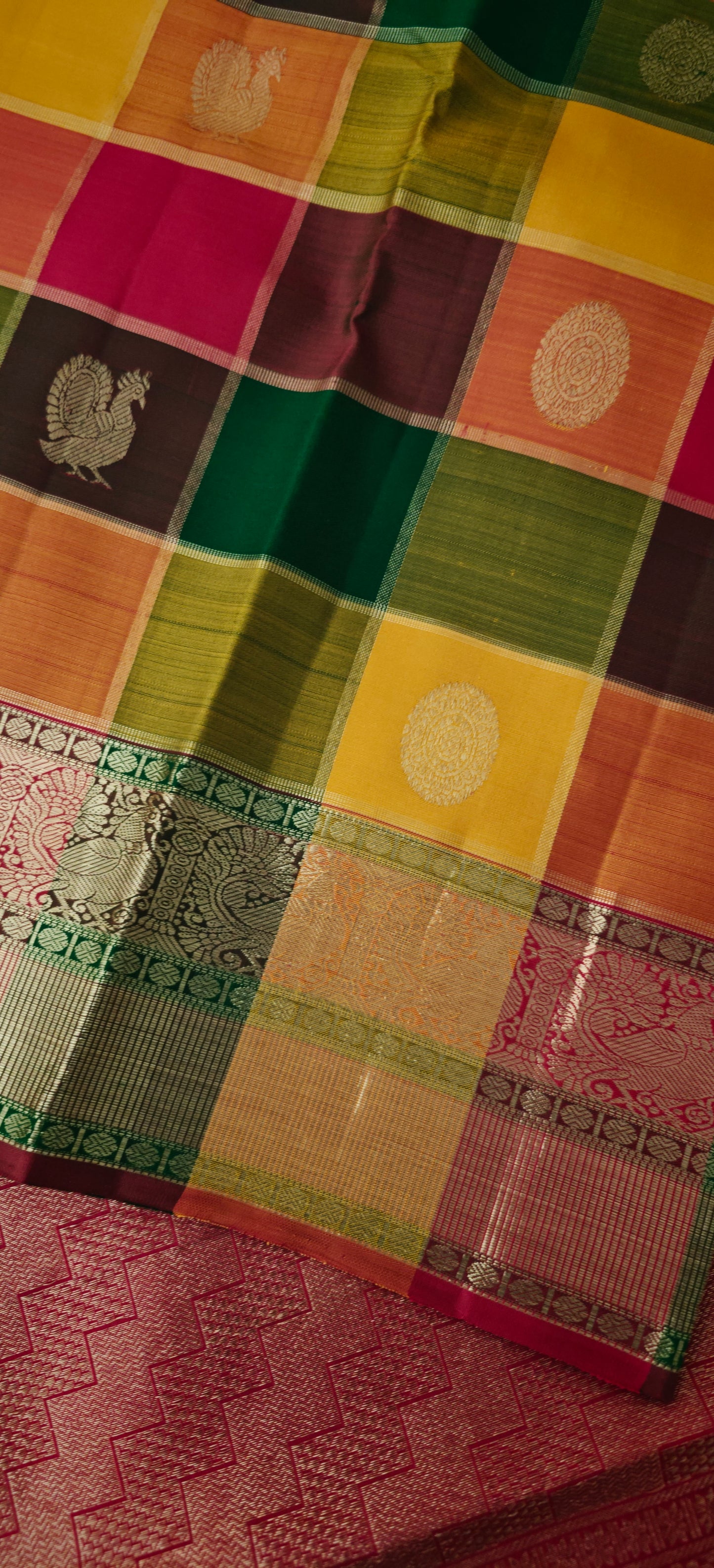 Paalum pazham Kattam  -Kanjivaram Silk Saree
